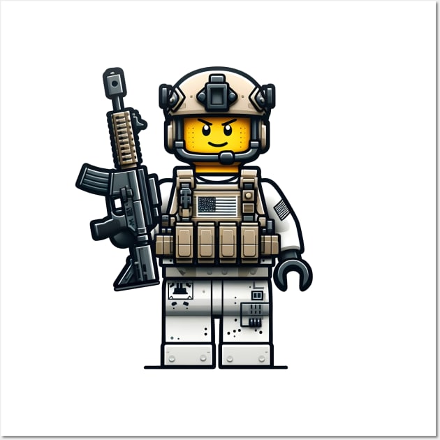 Tactical LEGO Wall Art by Rawlifegraphic